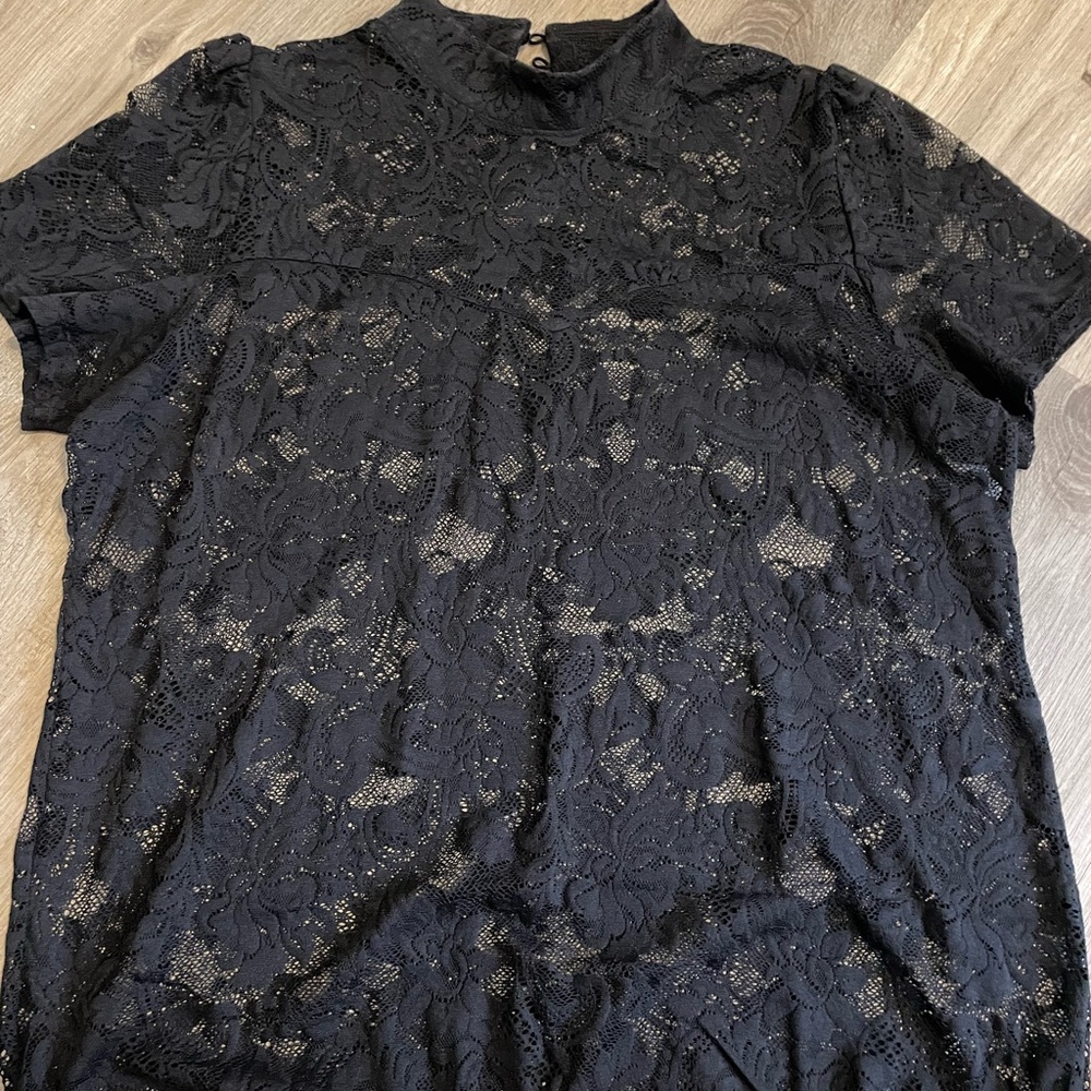 Elegant Black Lace Top